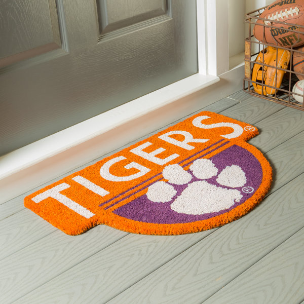 Evergreen Enterprises, Inc Clemson Shaped Coir Outdoor Entryway Mat